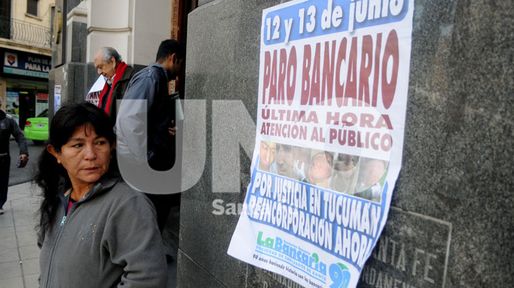 Bancarios van al paro el próximo jueves y piensan en movilizarse