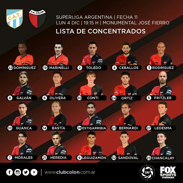 Oficial: La lista de concentrados llegó con una gran sorpresa