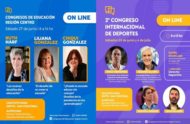 Se llev&oacute; a cabo la segunda teleconferencia en el marco del &ldquo;Congreso de Deportes y Educaci&oacute;n